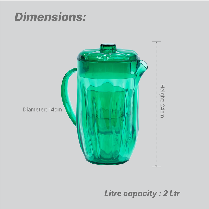 Life Style Jug - Clear Tint - 2 Ltr