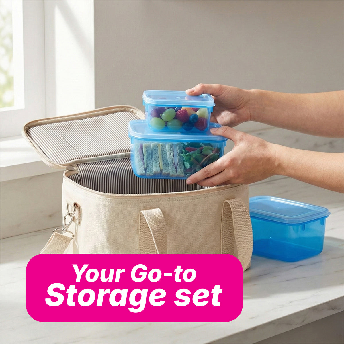 Sacvin Snap & Go 5 In 1 - Colour Transparent
