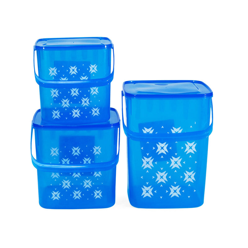 Super Storer Container Set - Clear Tint - 3 Piece Mixed Size