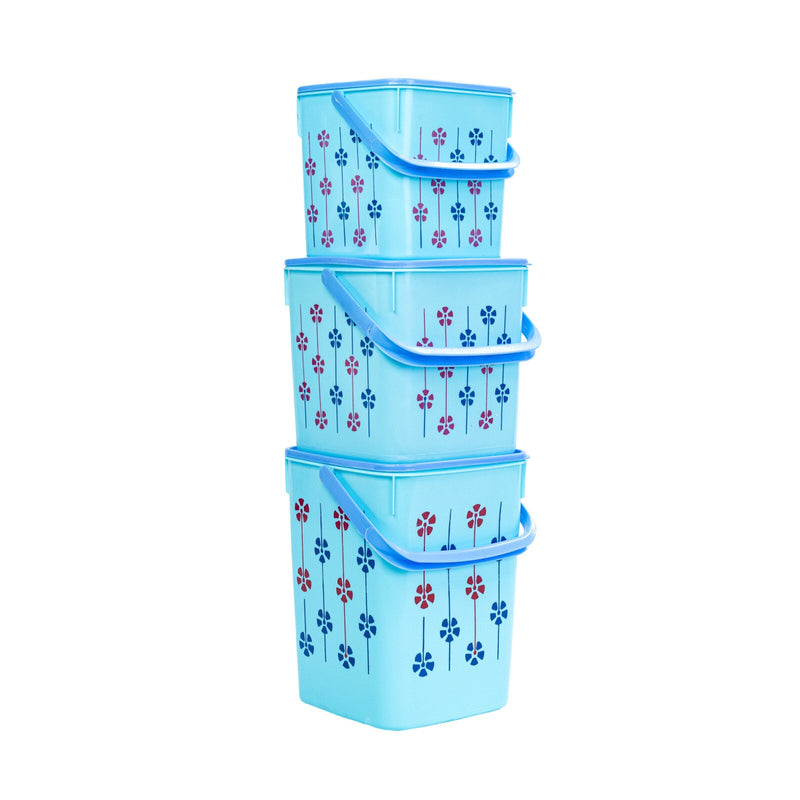 Super Storer Container Set - Solid Colour - 3 Piece Mixed Size
