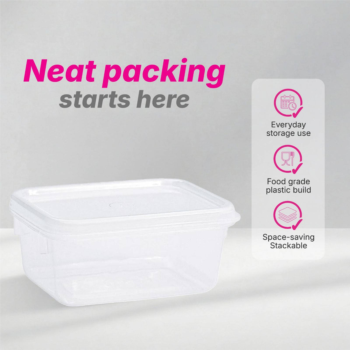 Sacvin 150 ml Rectangle Container