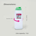 Cold Water Bottle - Clear - 1 Ltr
