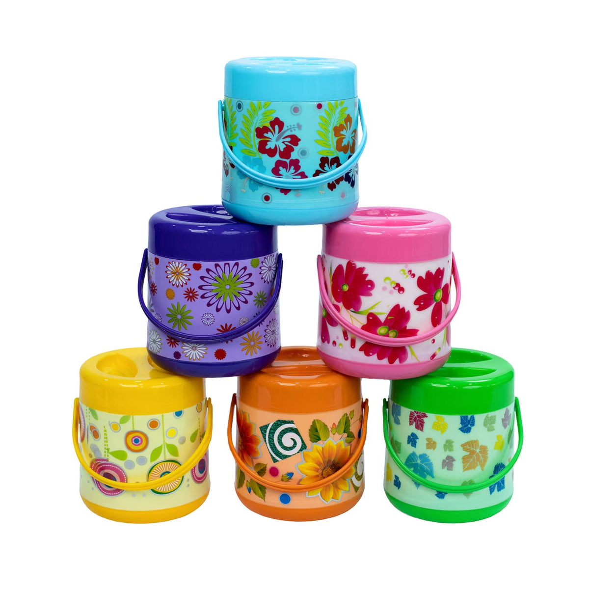 Smiling Floral Food Flask - Solid Colour - 960 ml