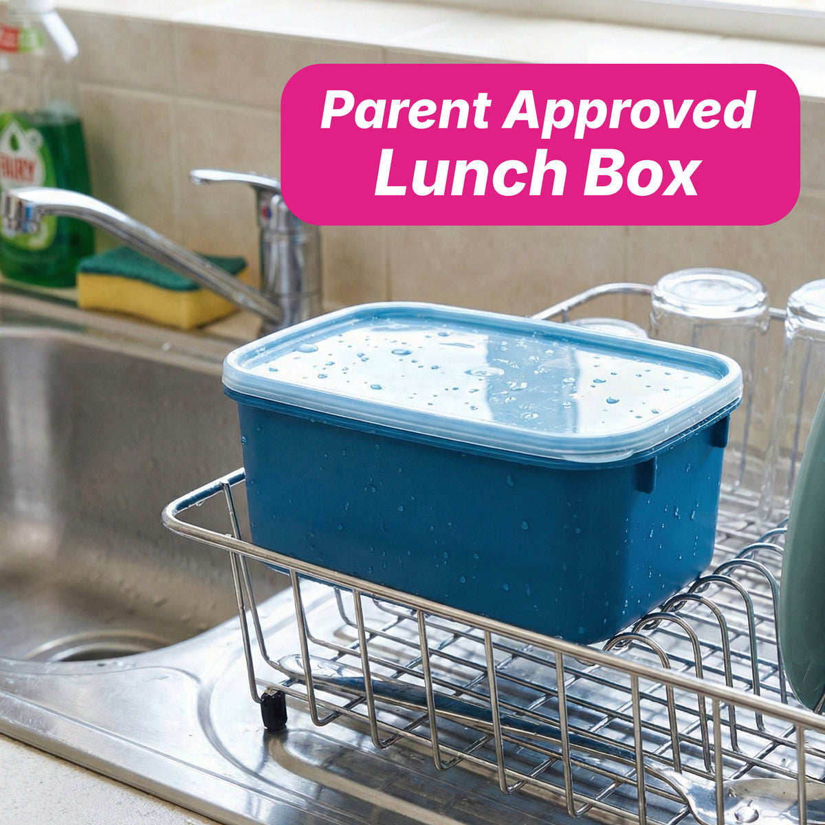 Snack Lunch Box - Solid Colour - 1.2 Ltr
