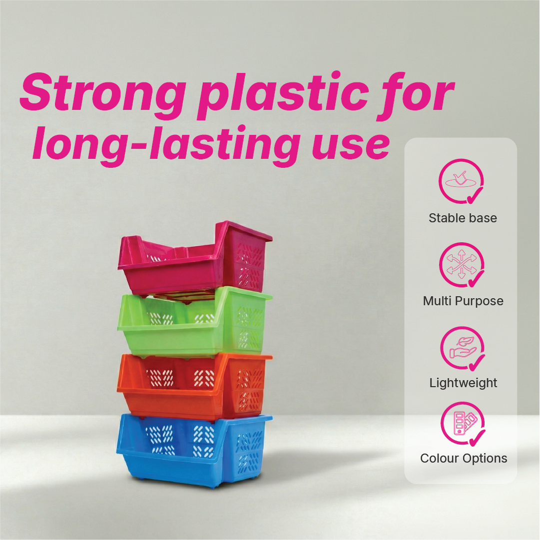 Storage Rack - Solid Colour - 4 Layers