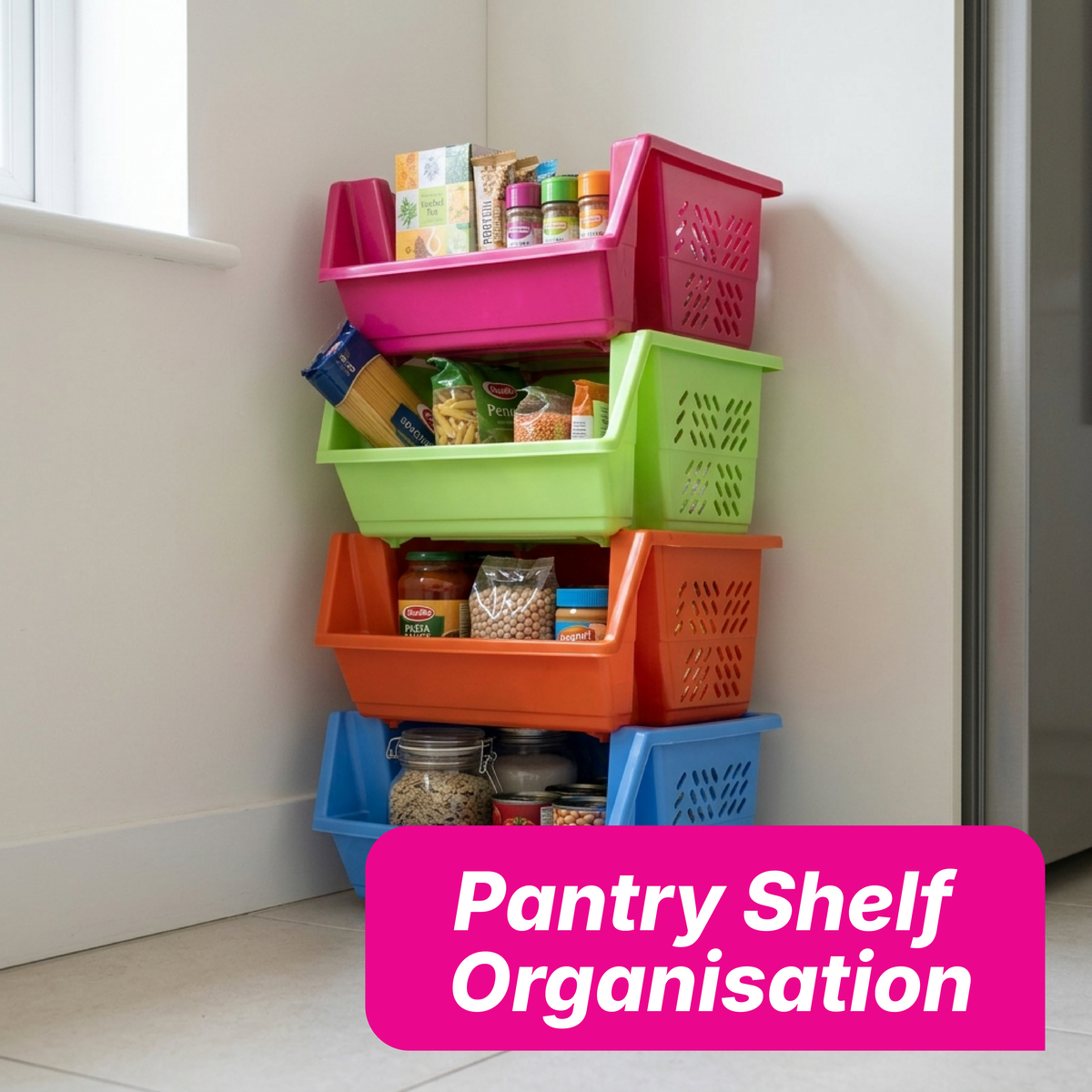 Storage Rack - Solid Colour - 4 Layers