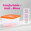 Take away Container 1000 ml - Trans Bottom & Coloured Cover (100 pack)