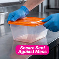 Take away Container 1000 ml - Trans Bottom & Coloured Cover (100 pack)