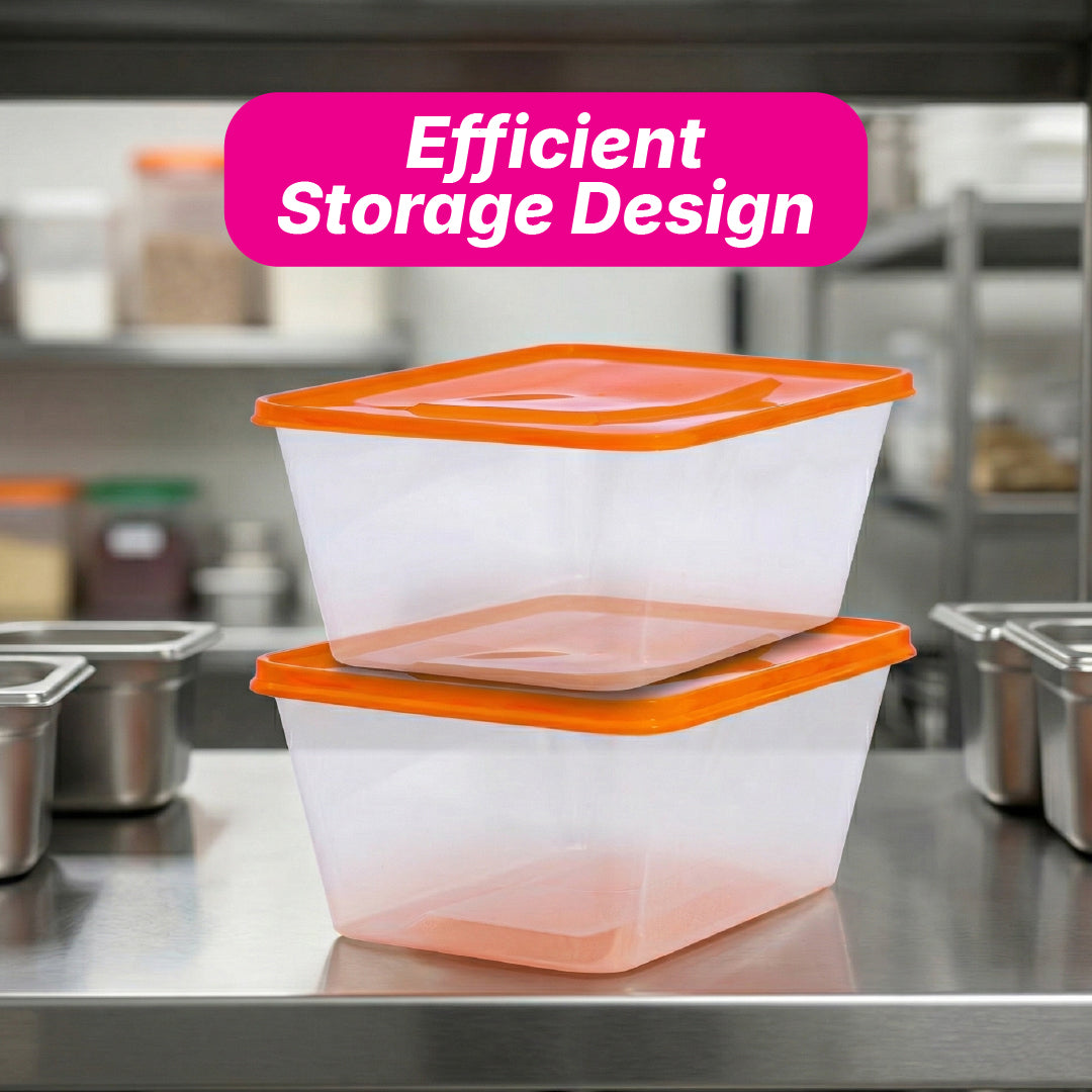 Take away Container 1000 ml - Trans Bottom & Coloured Cover (100 pack)