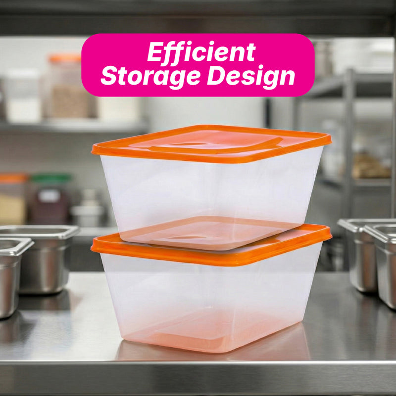 Take away Container 1000 ml - Trans Bottom & Coloured Cover (100 pack)