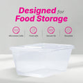 Take away Container 1000 ml - Trans Bottom & Cover (100 pack)