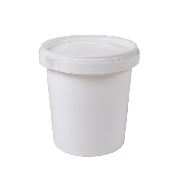 Tamper Proof Container Bttm inc Cover - White - 1 Ltr