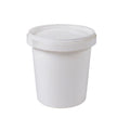 Tamper Proof Container Bttm inc Cover - White - 1 Ltr