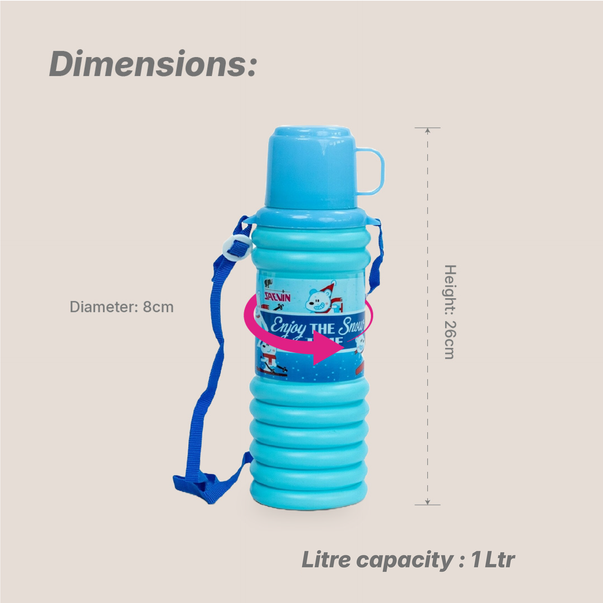 RIng Water Bottle - 1 Ltr