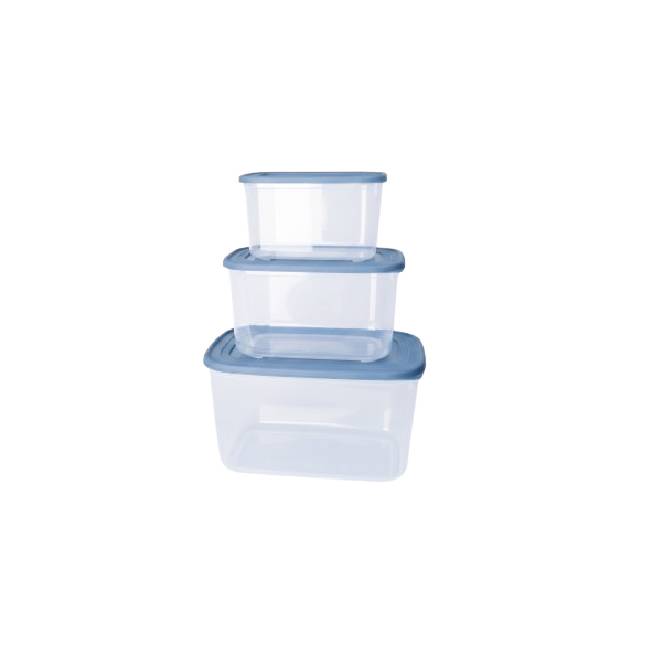 Viva Container Storage - Clear - 3 Piece Mixed Size Big