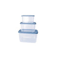 Viva Container Storage - Clear - 3 Piece Mixed Size Big